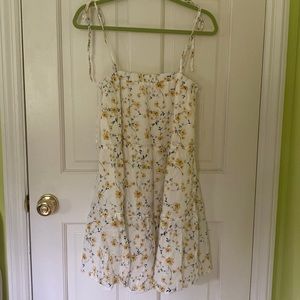 NWOT ModCloth floral sundress, size L, fully lined